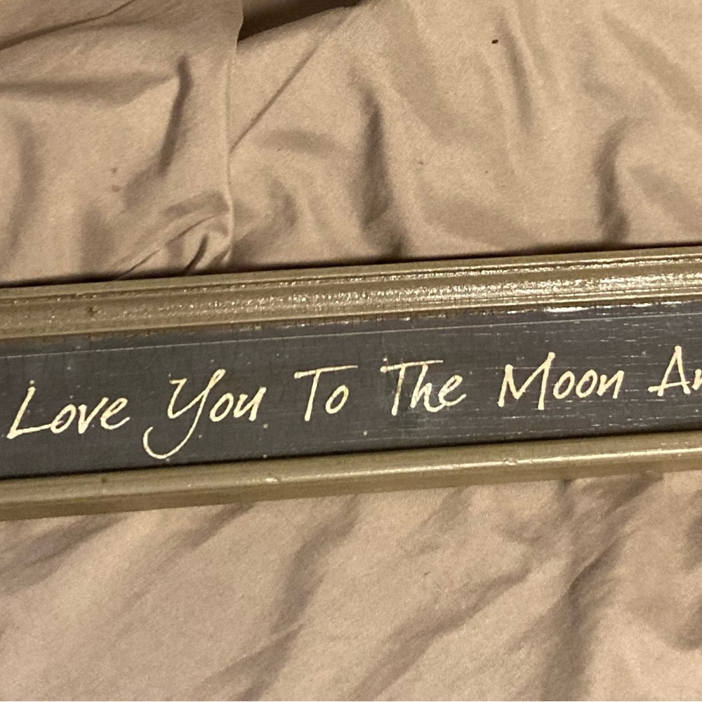 Charming Black and Gold Wall Sign